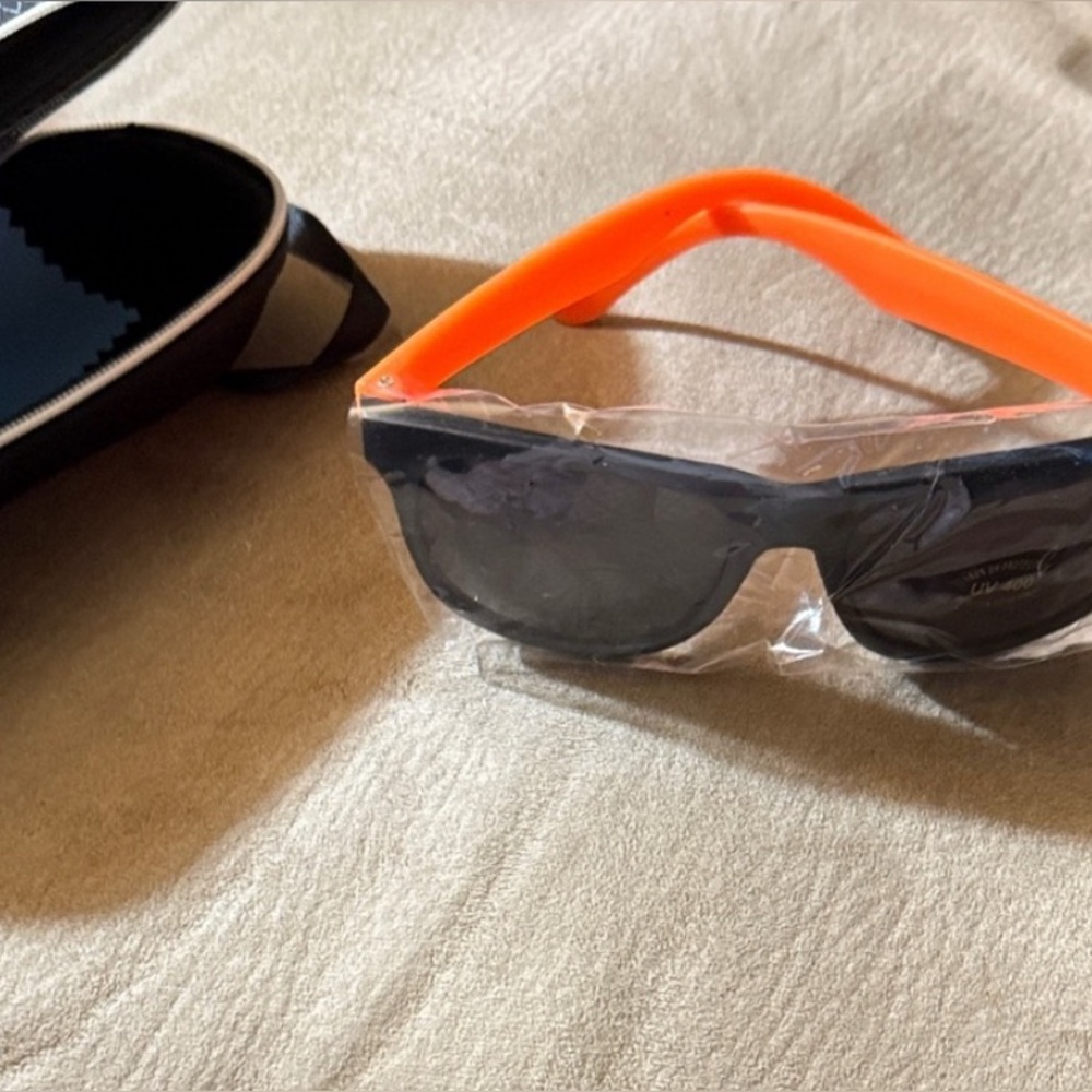 Orange and Black Swim Goggles